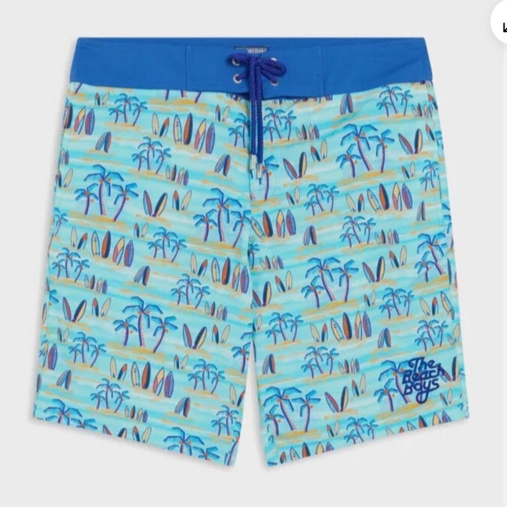 NWT Vilebrequin Mailey The Beach Boys  Collab Lined Swim Board Shorts